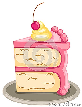 Piece of cake Vector Illustration