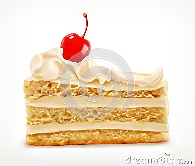 Piece of cake, vector icon Vector Illustration