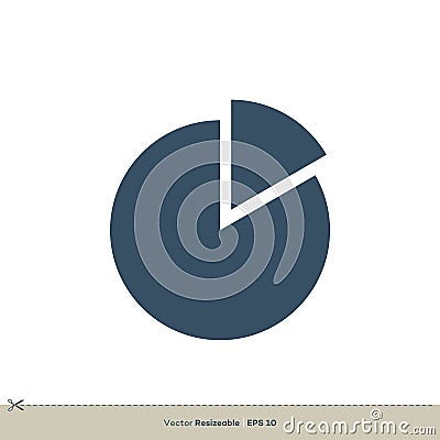 Piece Chart Icon Vector Logo Template Illustration Design Vector Illustration