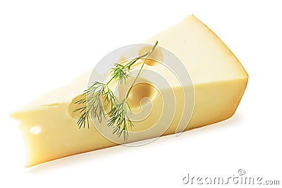 Piece of cheese Stock Photo