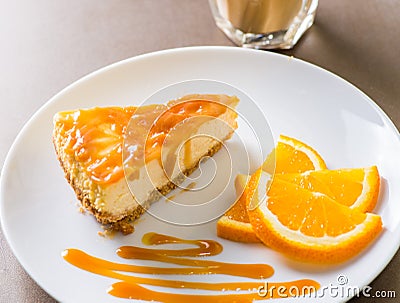 Piece of cheesecake Stock Photo