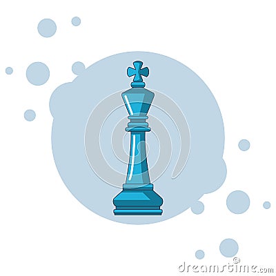 Piece of chess cartoon Vector Illustration