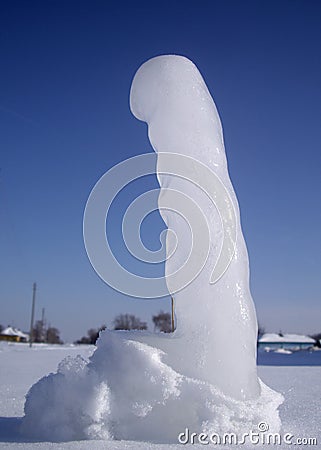 Piece of ice Stock Photo