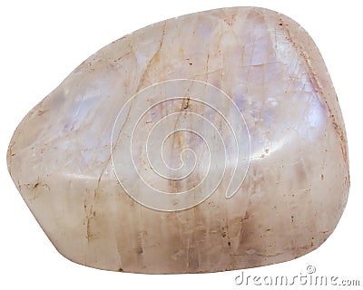 Piece of moonstone mineral with blue iridiscence Stock Photo