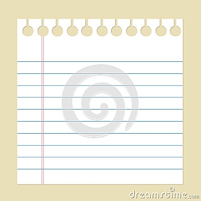 Piece of notepad Stock Photo