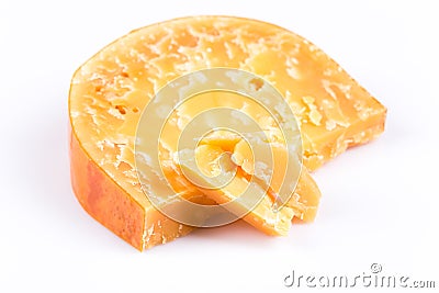 Piece of old cheese Stock Photo