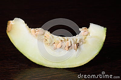 A piece of sliced melon Stock Photo