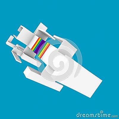 Touchtap 1 is a set of structures with one point of proximity Stock Photo