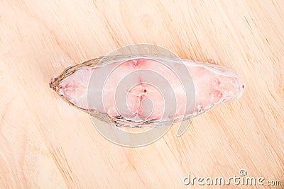 Piece of tilapia fish meat Stock Photo