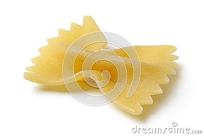 Piece of traditional Italian farfalle Stock Photo