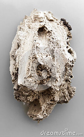 Piece of travertine rock Stock Photo