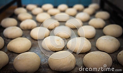 Pieces of dough Stock Photo