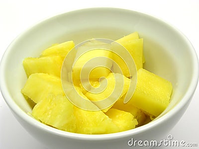 Pieces of pineapple Stock Photo