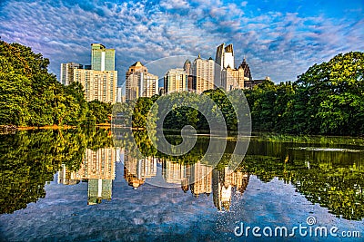 Piedmont Park in Atlanta Georgia GA Stock Photo