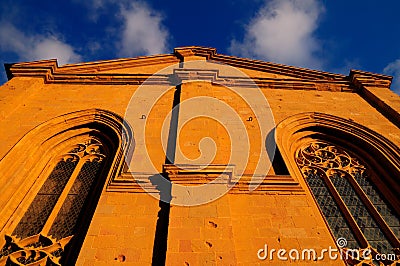 Pienza Tuscany Church Stock Photo