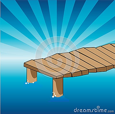 Pier Vector Illustration