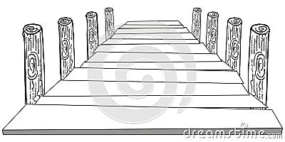 Pier Vector Illustration