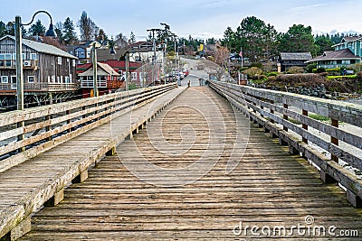 Pier At Coupeville 2 Stock Photo