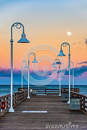 Pier in Daytona Beach Florida Stock Photo