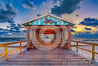 Pier in Fort Lauderdale, Florida, USA Stock Photo