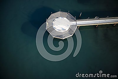 Pier of Marina di Pietrasanta Stock Photo