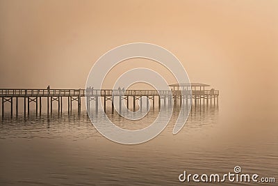 Pier in Safety Harbor, Florida Stock Photo