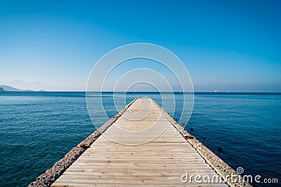 Pier and the sea Stock Photo