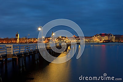 Pier in Sopot Stock Photo