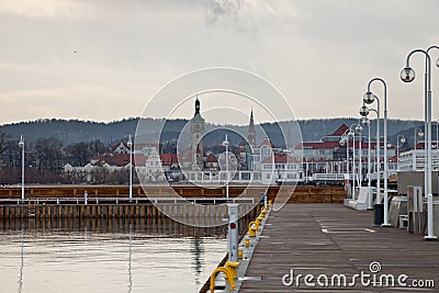 Pier in Sopot Stock Photo