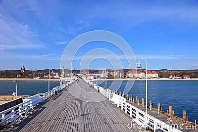 Pier in Sopot Stock Photo