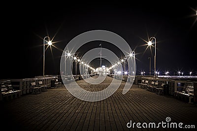 Pier in Sopot Stock Photo