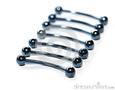 Piercing body jewelry Stock Photo