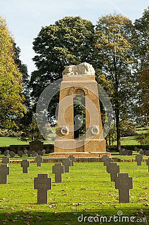 Pierrepont, France November 8, 2022 German military cemetery in Lorraine Stock Photo