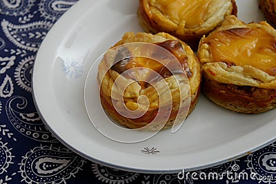 Pies with cheese and tuna fish Stock Photo