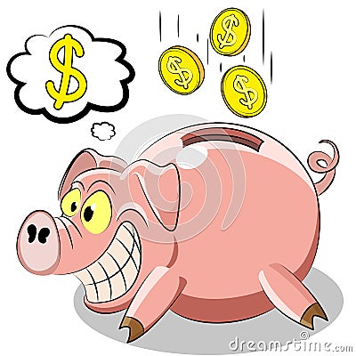 Pig piggy Vector Illustration