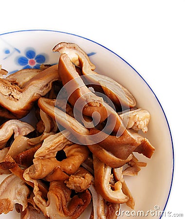 Pig stomach braised in sauce Stock Photo