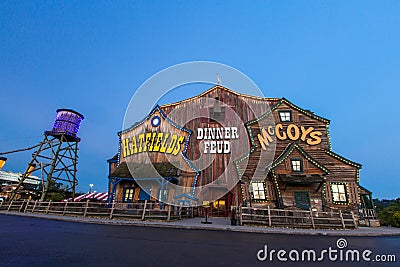 Hatfields And McCoy Dinner Show In Pigeon Forge Editorial Stock Photo