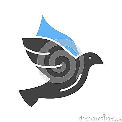 Pigeon icon vector image. Vector Illustration