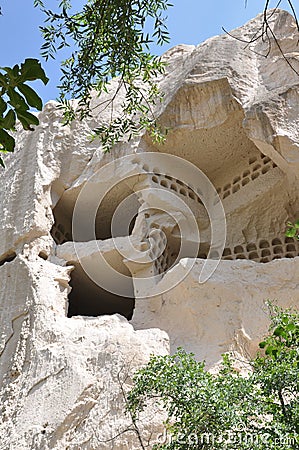 Pigeon Lofts, Red Rose Valley, Goreme, Cappadocia, Turkey Stock Photo