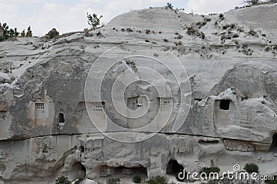 Pigeon Lofts, Red Rose Valley, Goreme, Cappadocia, Turkey Stock Photo