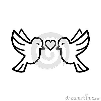 Pigeon logo icon Vector Illustration