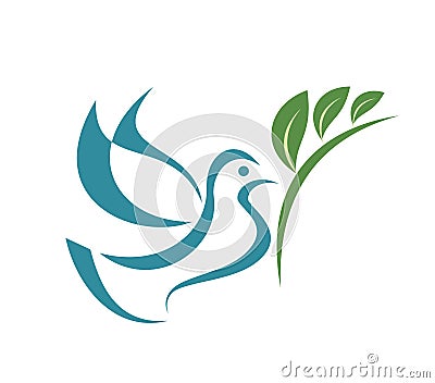 Pigeon of peace Vector Illustration