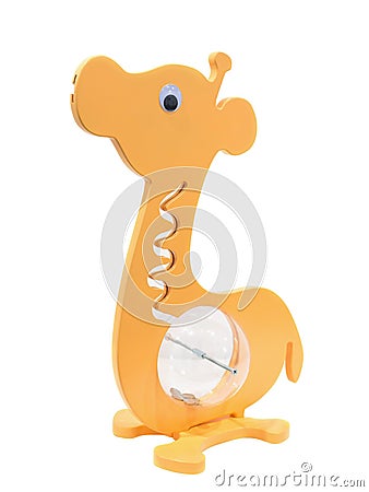 Piggy Bank for children in the form of a giraffe Stock Photo