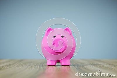 piggy bank pink Stock Photo