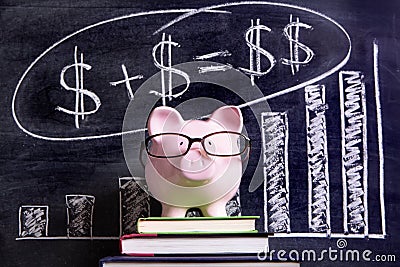 Piggy Bank savings plan investment growth Stock Photo