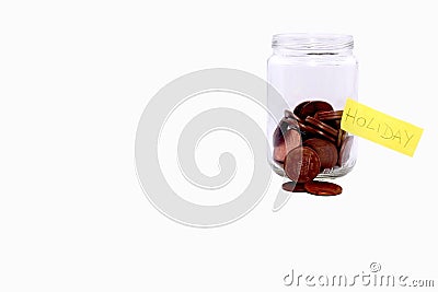 Piggy bank to crown their dreams Stock Photo