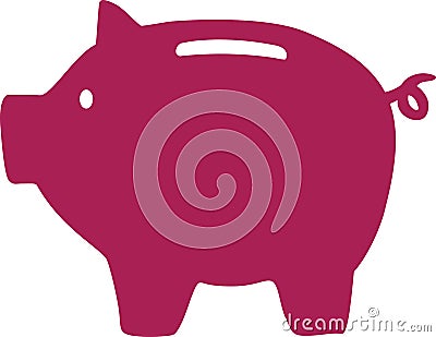 Piggybank icon vector Vector Illustration