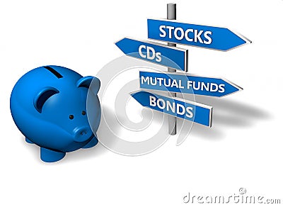 Piggybank Investment Stock Photo