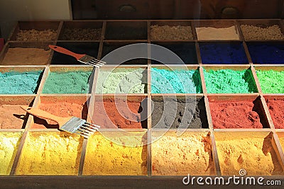 Pigment Dyes Stock Photo