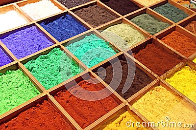 Pigment Powder Stock Photo